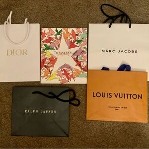 Designer Shopping Bags Collection x5